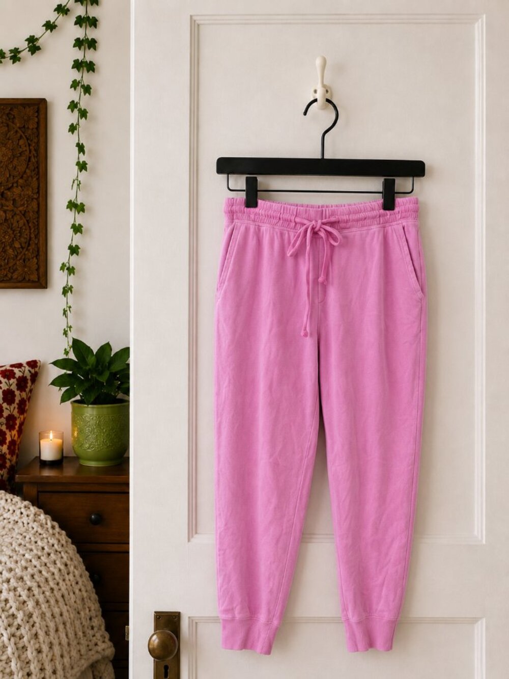 Aerie Orchid Pink Cotton Jogger Sweatpants Medium Lounge